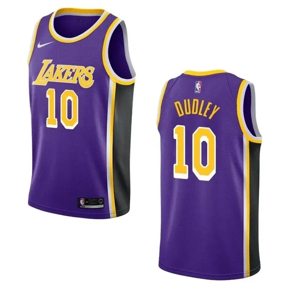 Men's Los Angeles Lakers Jared Dudley Statement Swingman Jersey Purple Size S-3XL