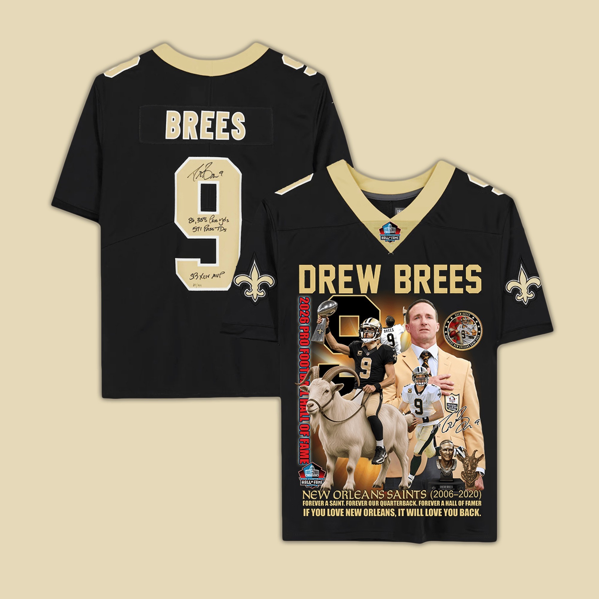 Musemora - Unisex New Orleans Saints Jersey