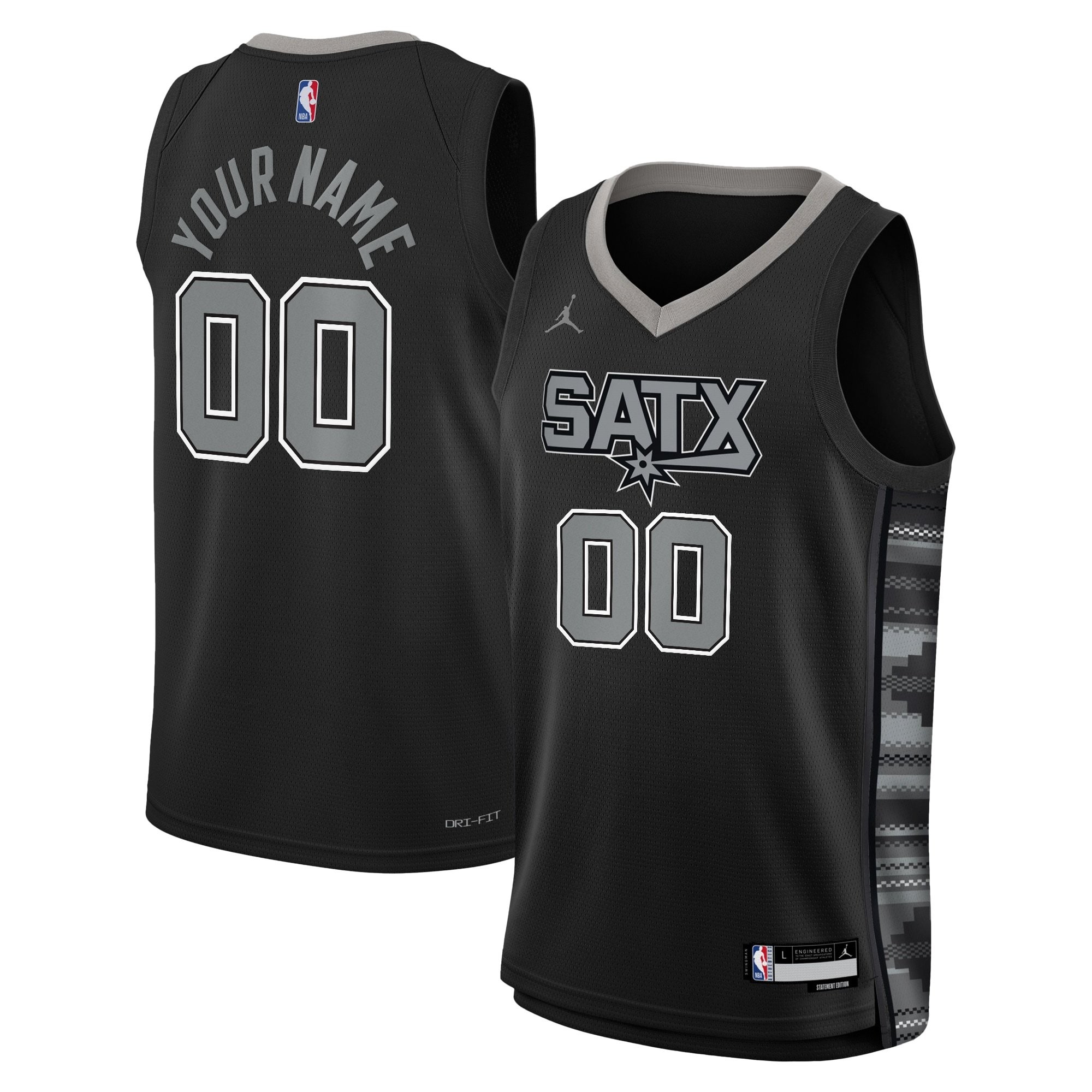 San Antonio Spurs Jordan Statement Edition Swingman Custom Jersey Youth Multicolor