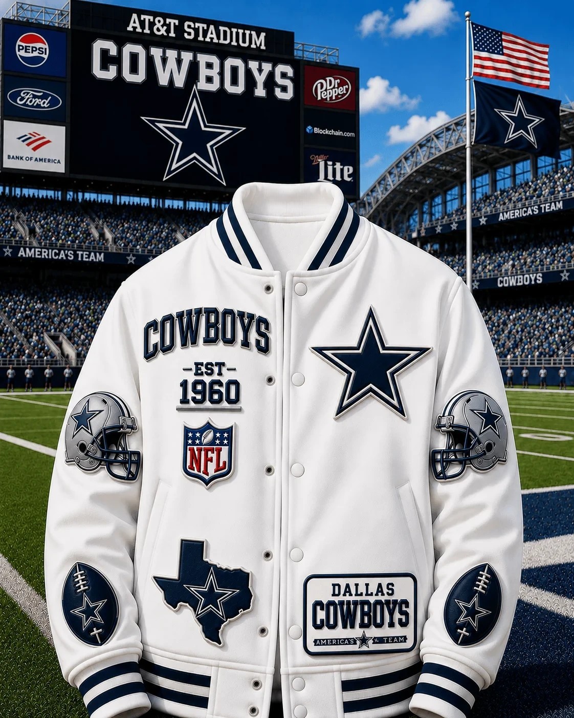 Musemora - Unisex Dallas Cowboys Jacket