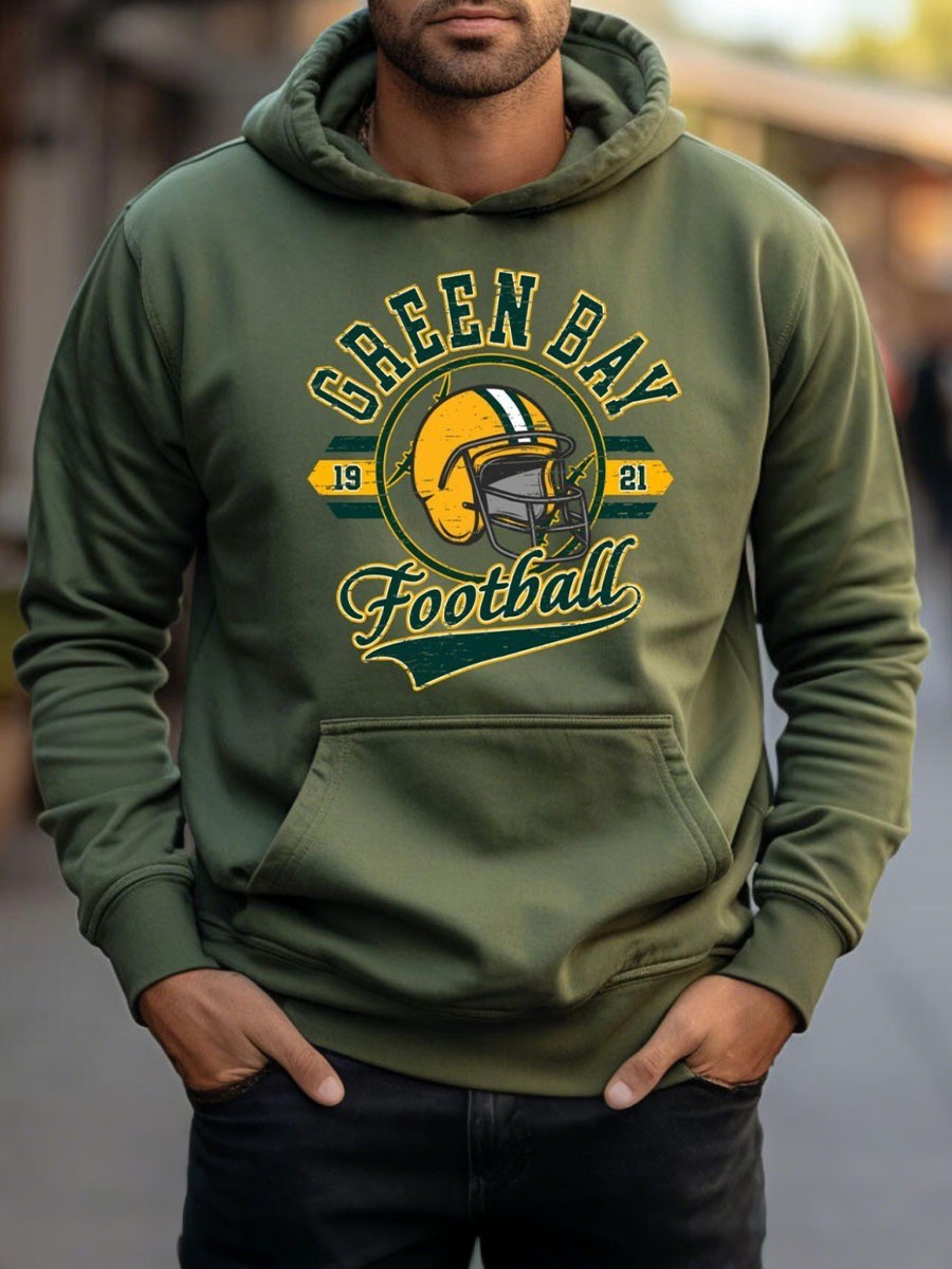 Musemora - Unisex Green Bay Packers Hoodie - Game Day Football