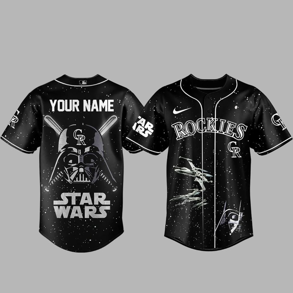 Custom Name Colorado Rockies x Star Wars 2026 Baseball Jersey