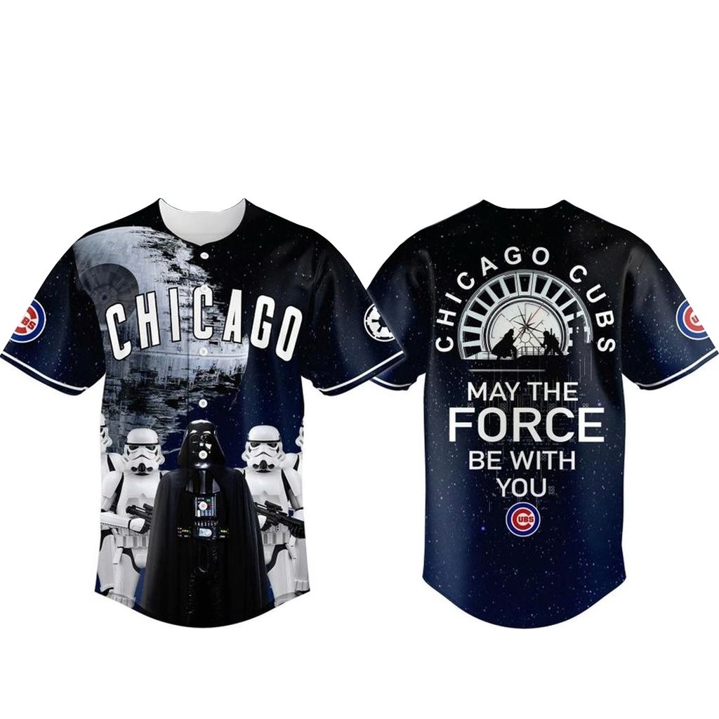 Chicago Cubs x Star Wars Night 2026 May The Force Be With You Baseball Jersey