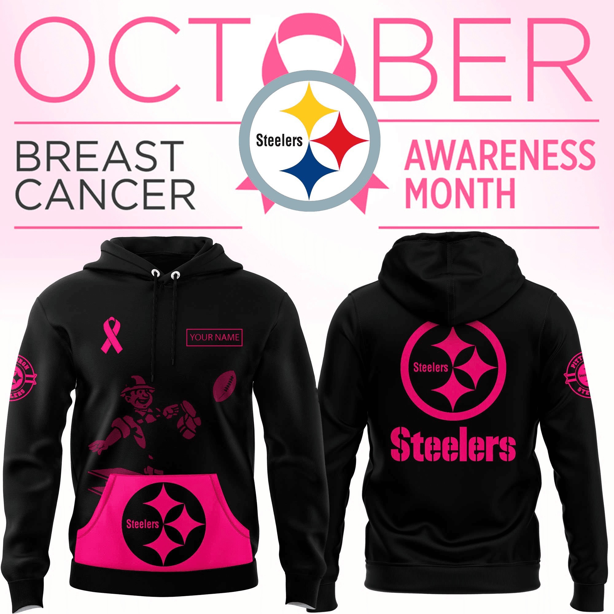 Musemora - Unisex Pittsburgh Steelers Hoodie