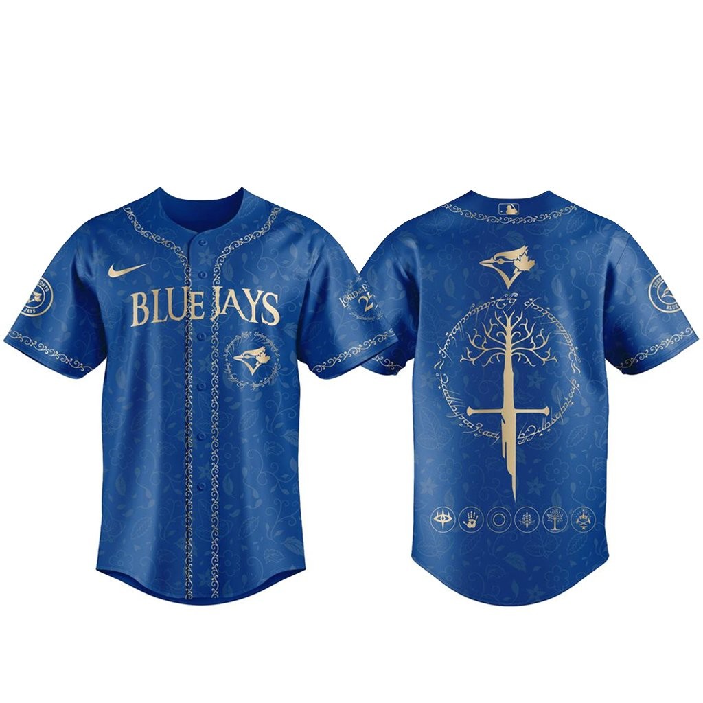 Toronto Blue Jays The Lord of The Rings 2026 Night Blue Baseball Jersey