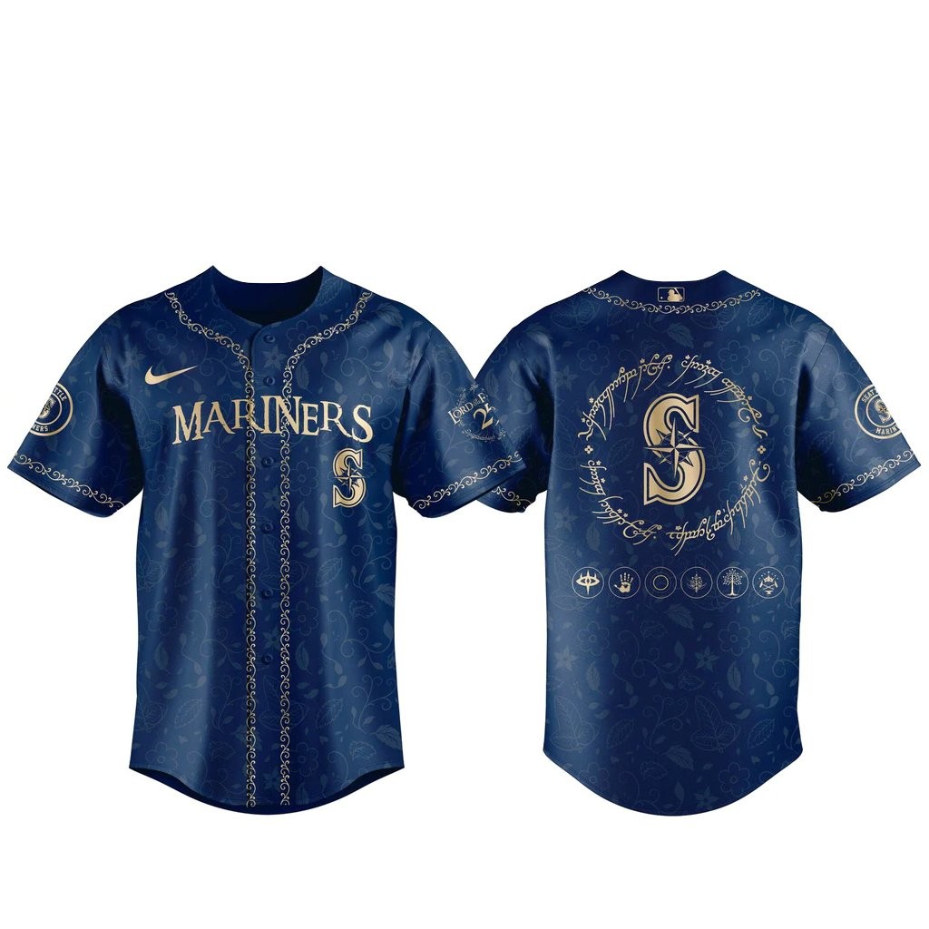 Seattle Mariners The Lord of The Rings 2026 Night Navy Baseball Jersey