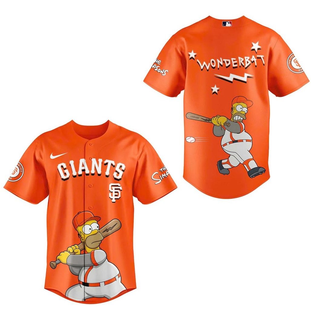 San Francisco Giants The Simpsons Wonderbat Baseball Jersey