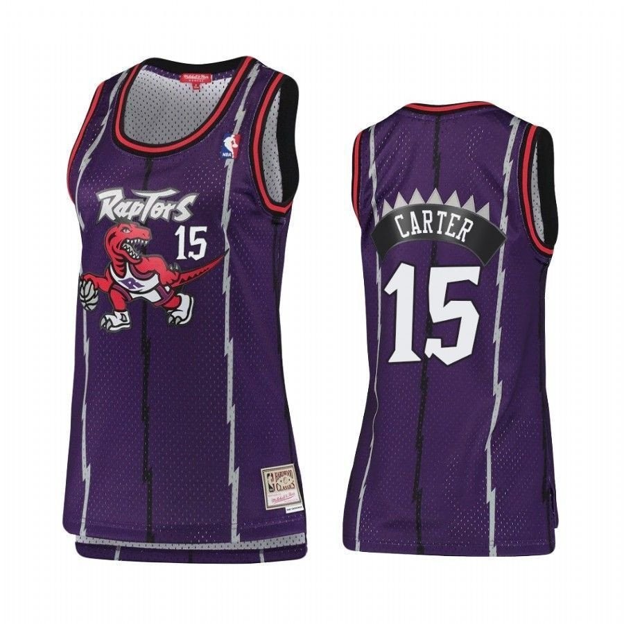 Women's Toronto Raptors Vince Carter 15 Hardwood Classics Jersey
