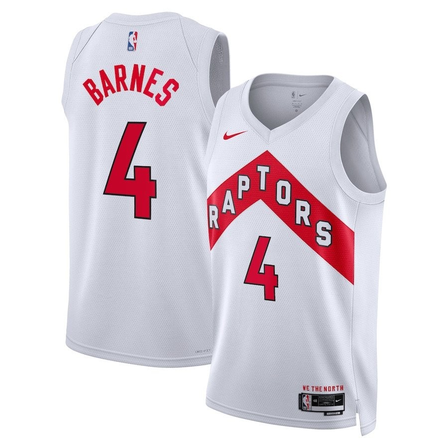 Scottie Barnes 4 Toronto Raptors Unisex Swingman Jersey Association Edition White