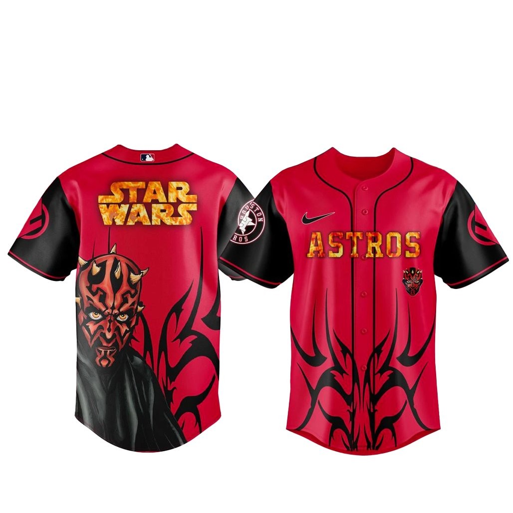Houston Astros x Star Wars Maul Shadow Lord 2026 Baseball Jersey