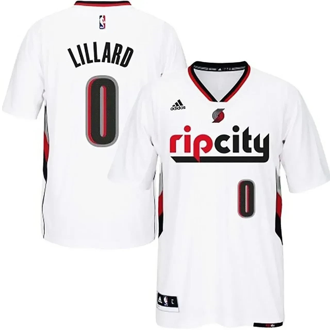 Men's Damian Lillard Portland Trail Blazers #0 2014-15 Swingman Rip City Pride Jersey Multicolor