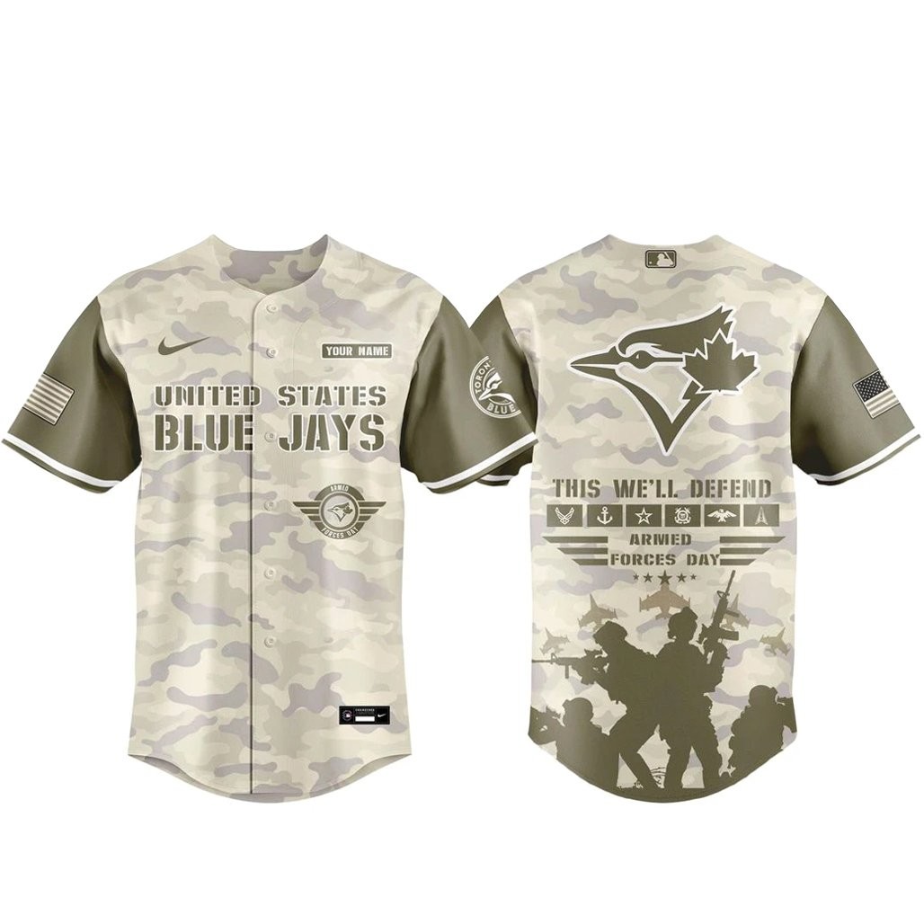 Toronto Blue Jays Armed Forces Day Appreciation Night 2026 Baseball Jersey