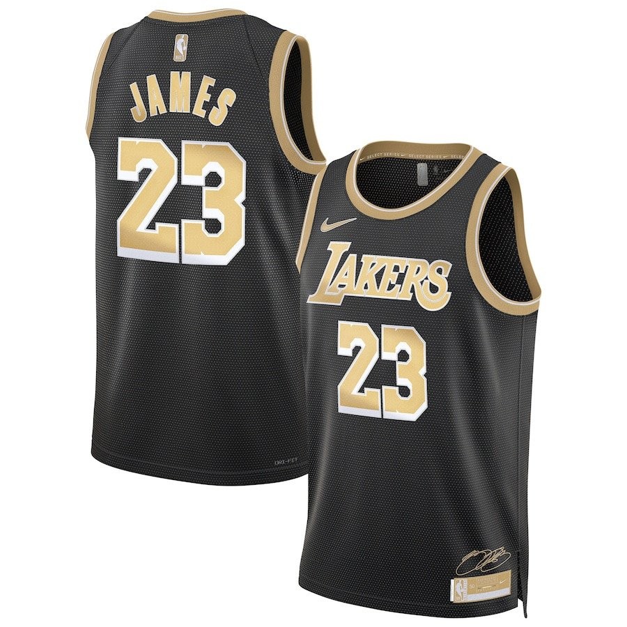 LeBron James 23 Los Angeles Lakers Unisex Swingman Jersey Black Multi Color