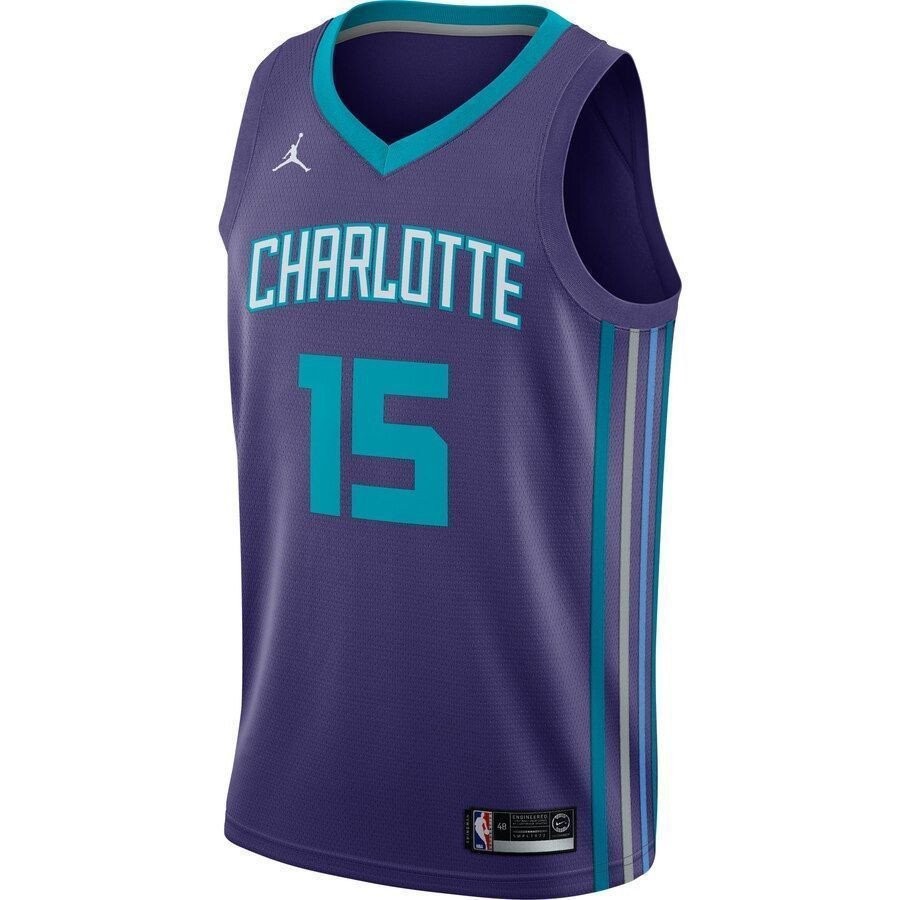 Kemba Walker Charlotte Hornets Swingman Jersey - Statement Edition - Purple - Image 2