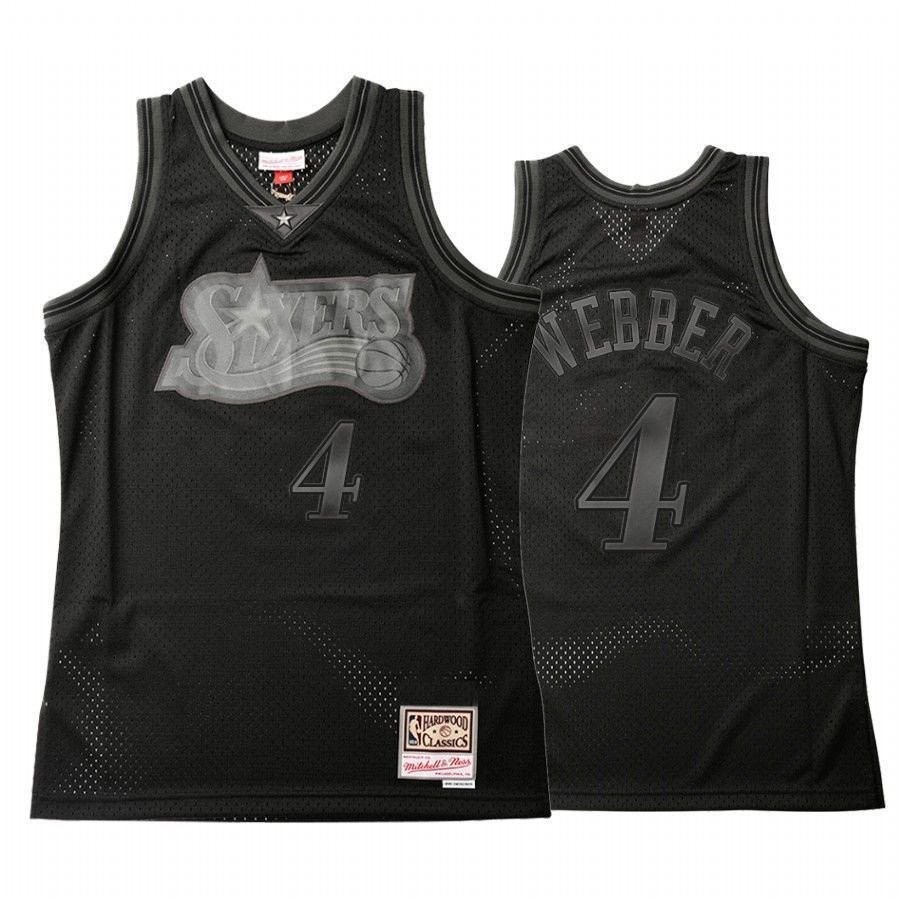 Men's Philadelphia 76ers Chris Webber #4 Throwback Tonal Jersey