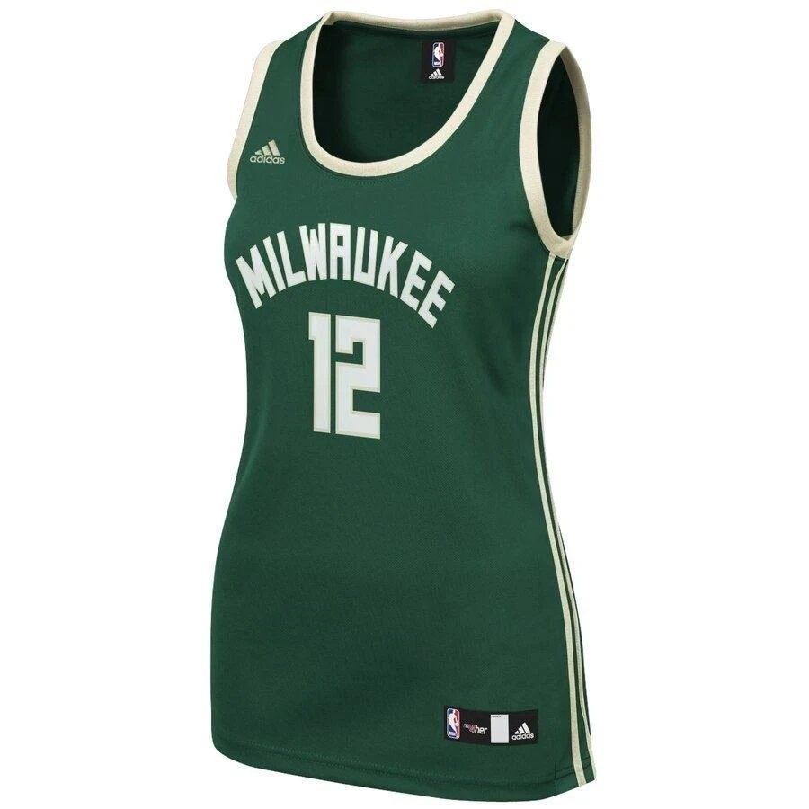 Jabari Parker Milwaukee Bucks Women's Road Jersey Green Multicolor - Image 2