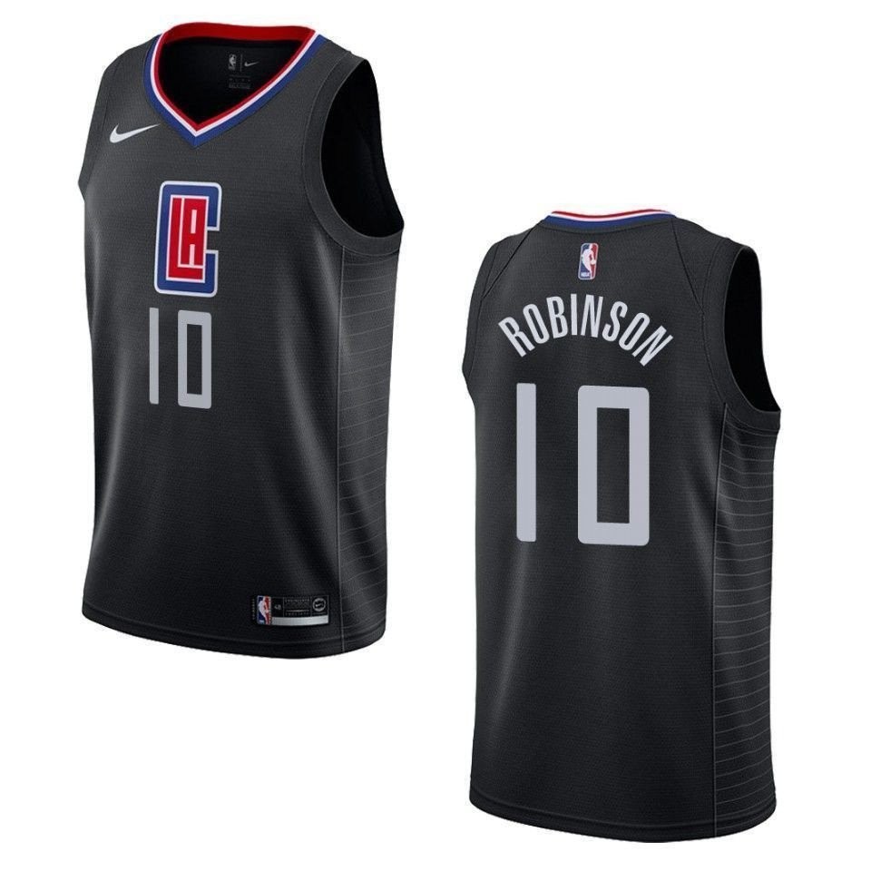 Men's Los Angeles Clippers Jerome Robinson Statement Swingman Jersey Black - Size S-3XL