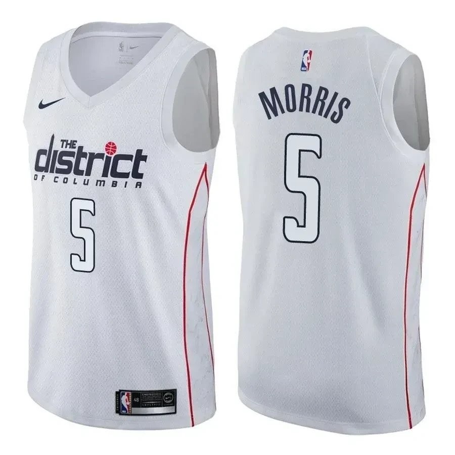 Markieff Morris Wizards 5 City Edition White NBA Jersey - Men's