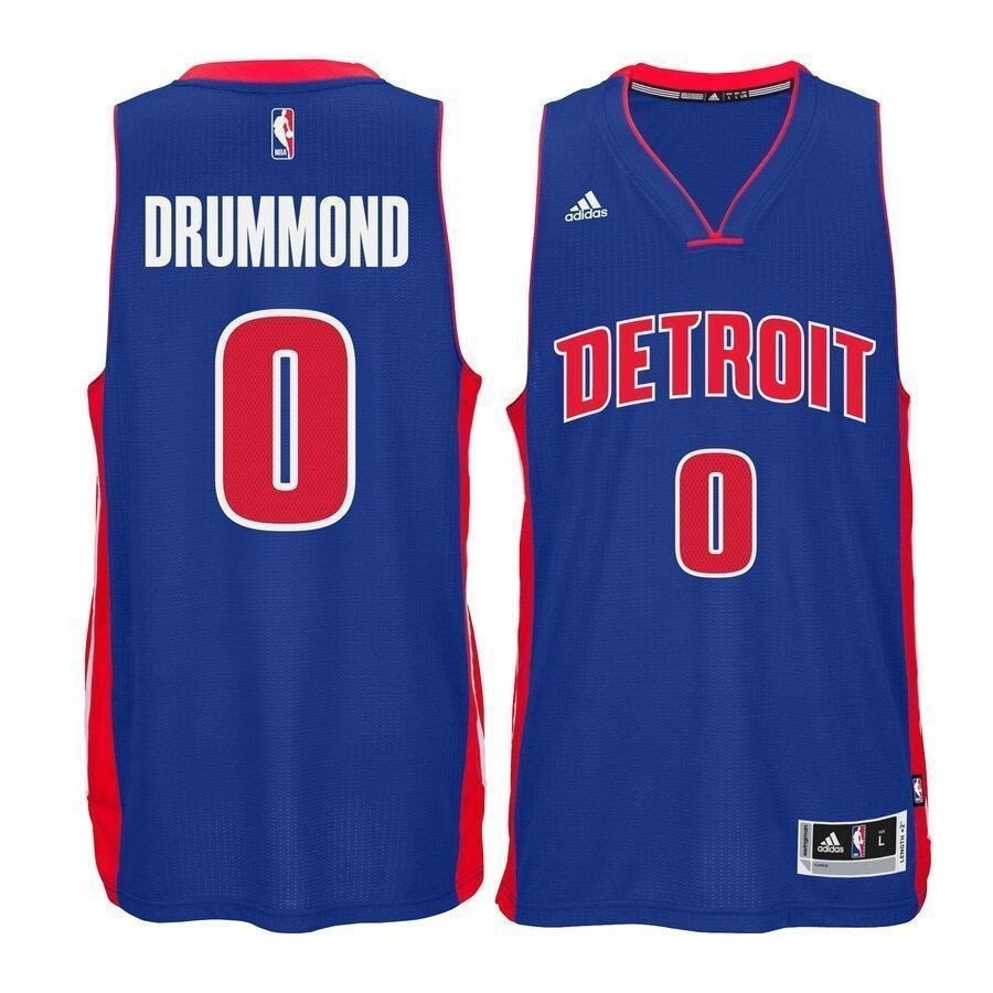 Andre Drummond Detroit Pistons Swingman Climacool Jersey Blue Unisex
