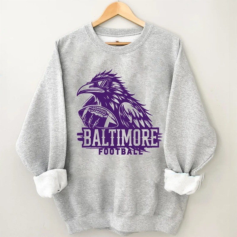 Musemora - Unisex Baltimore Ravens Sweatshirt - Game Day Football