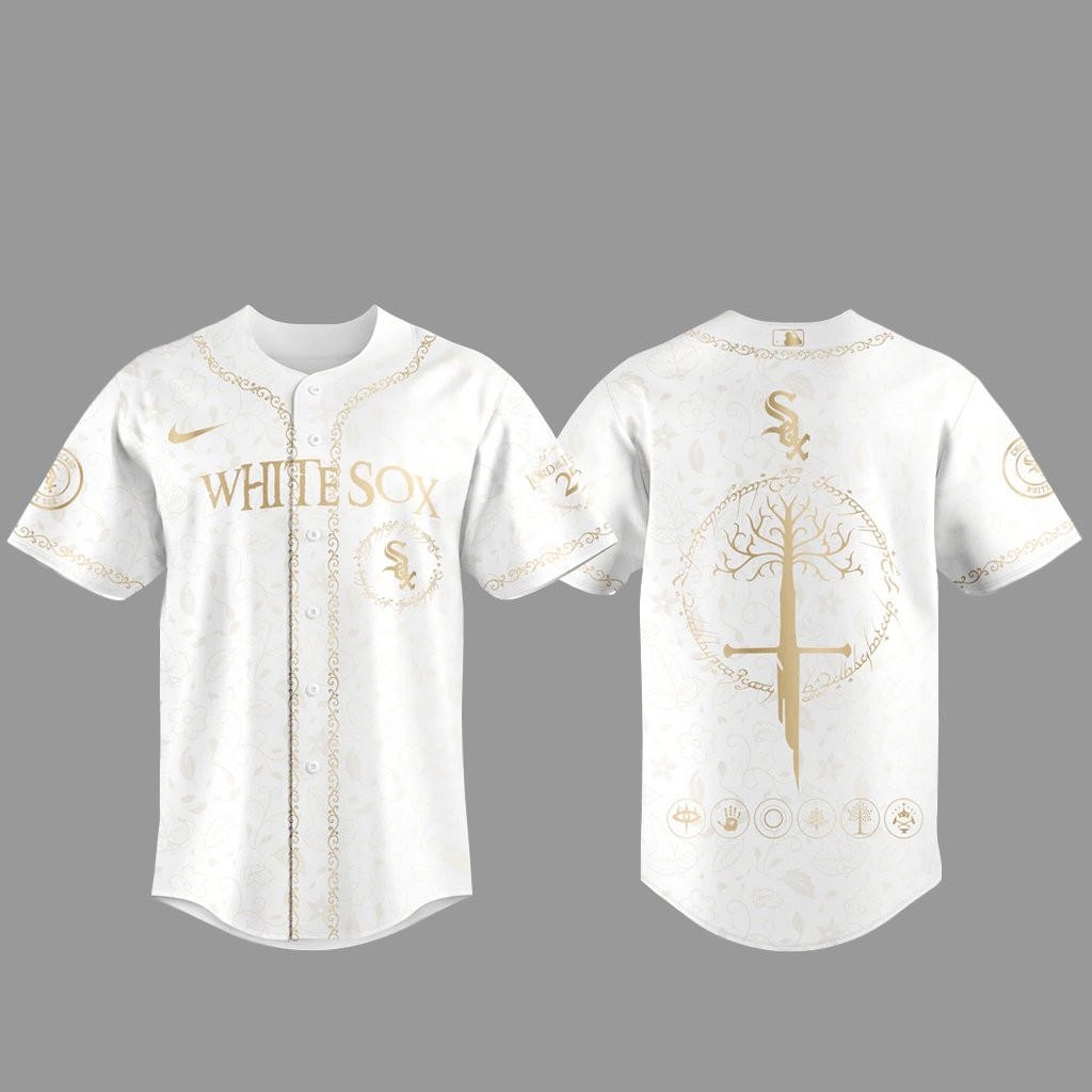 Chicago White Sox The Lord of The Rings 2026 Night White Baseball Jersey