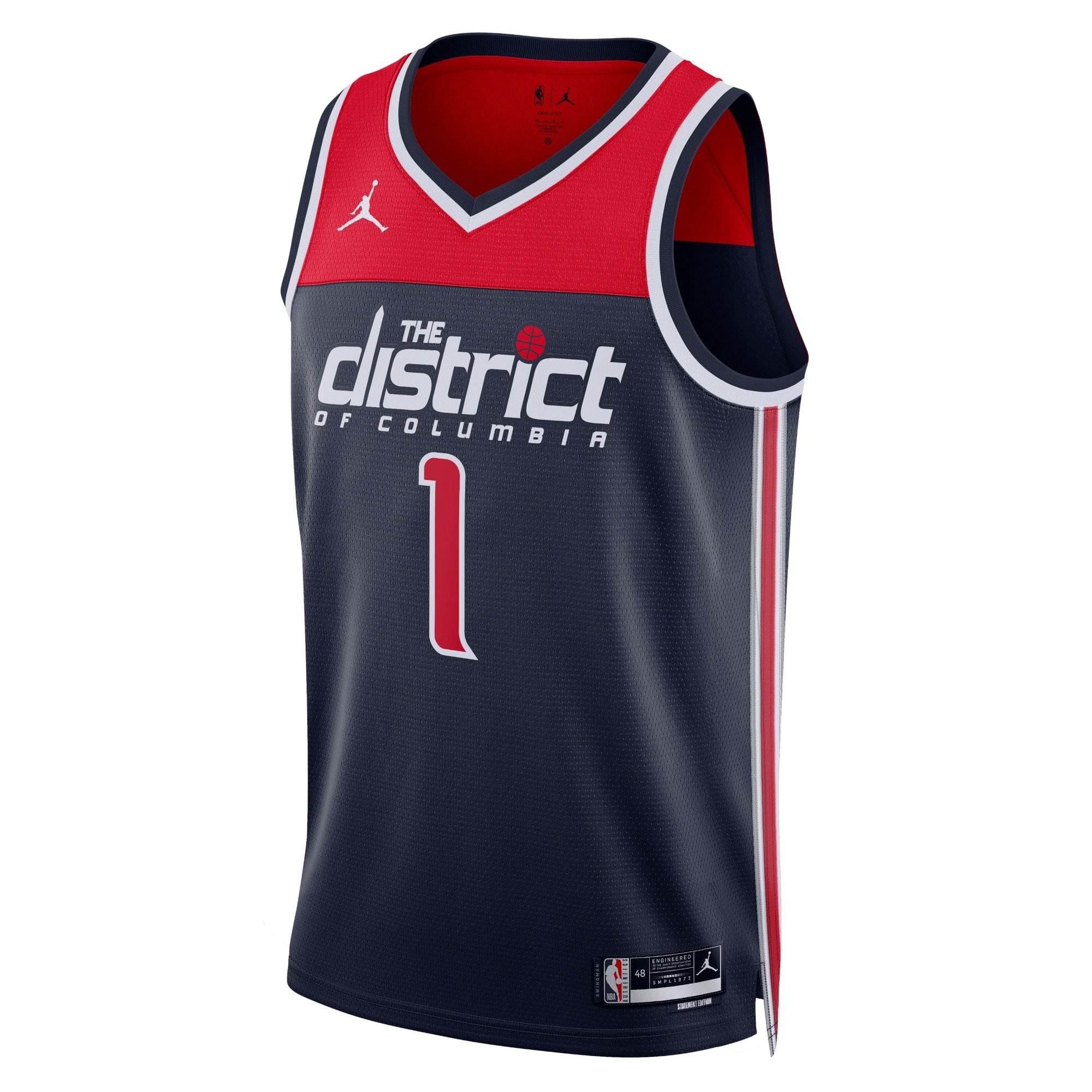 Washington Wizards Jordan Statement Edition Swingman Jersey Navy Johnny Davis Unisex