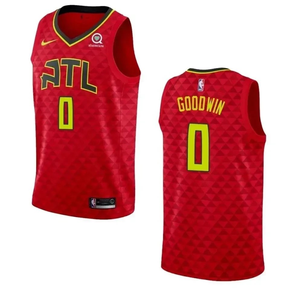 Men's Atlanta Hawks Brandon Goodwin Statement Swingman Jersey Red