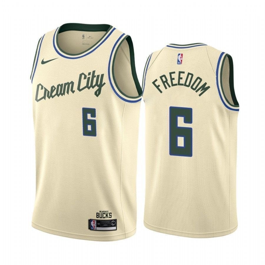 Men's Eric Bledsoe Freedom Bucks City Multicolor Jersey S-3XL