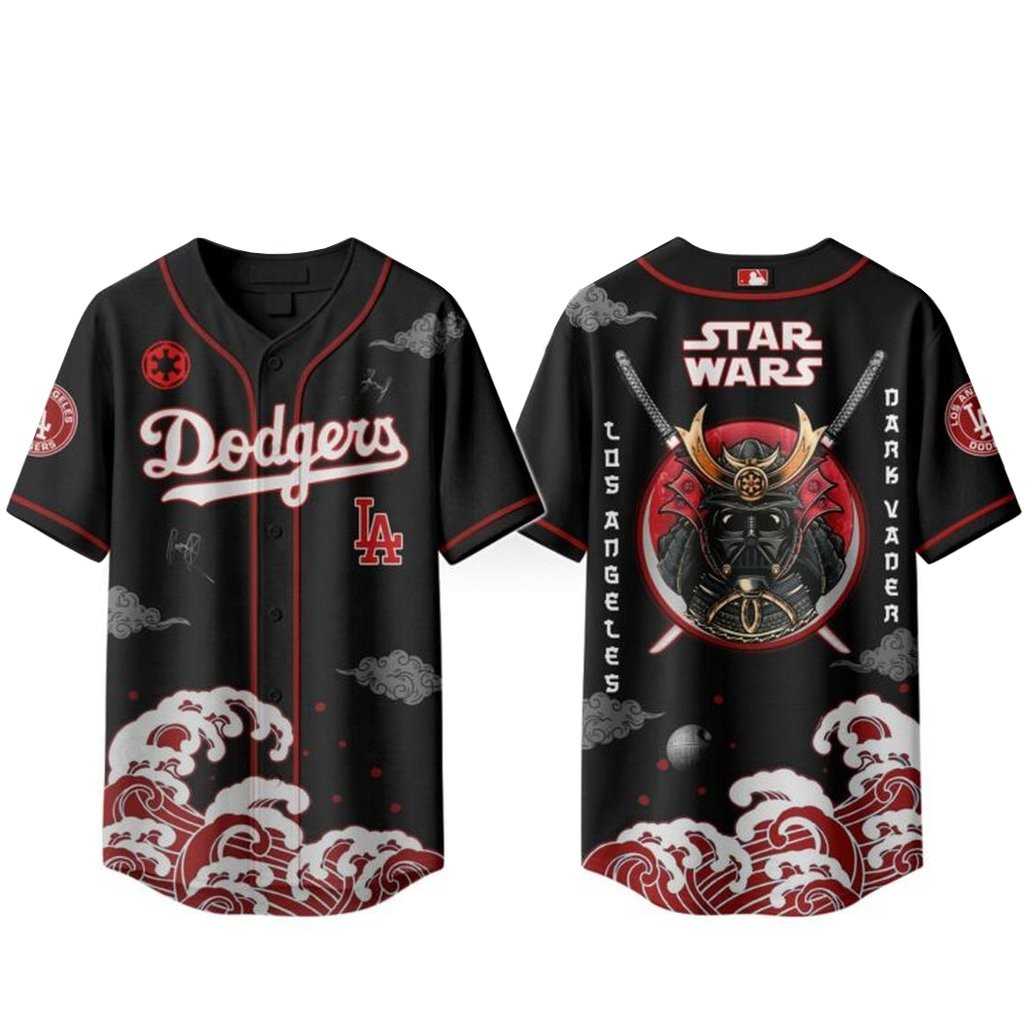 Los Angeles Dodgers x Samurai Star Wars Baseball Jersey