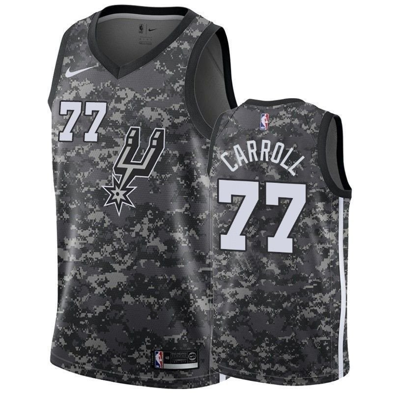 Men's San Antonio Spurs Demarre Carroll 77 City Men's Jersey