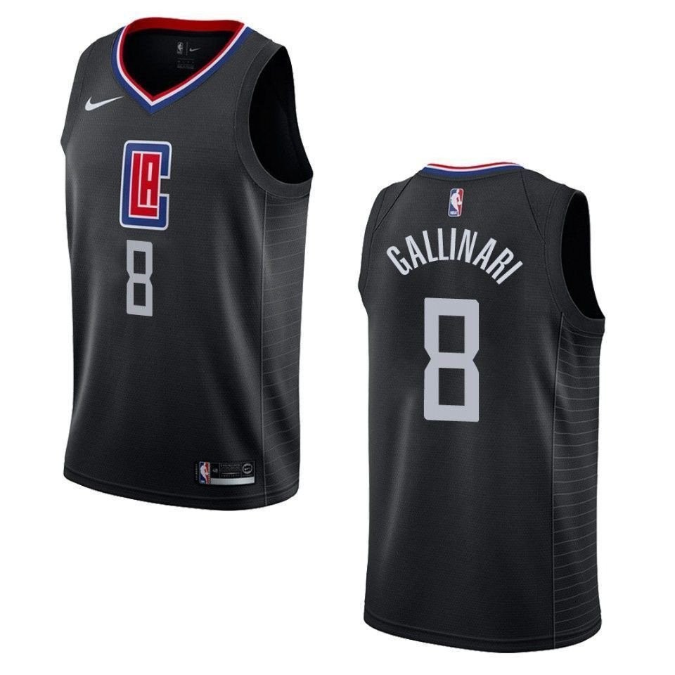 Men's Los Angeles Clippers Danilo Gallinari #8 Statement Swingman Jersey Black