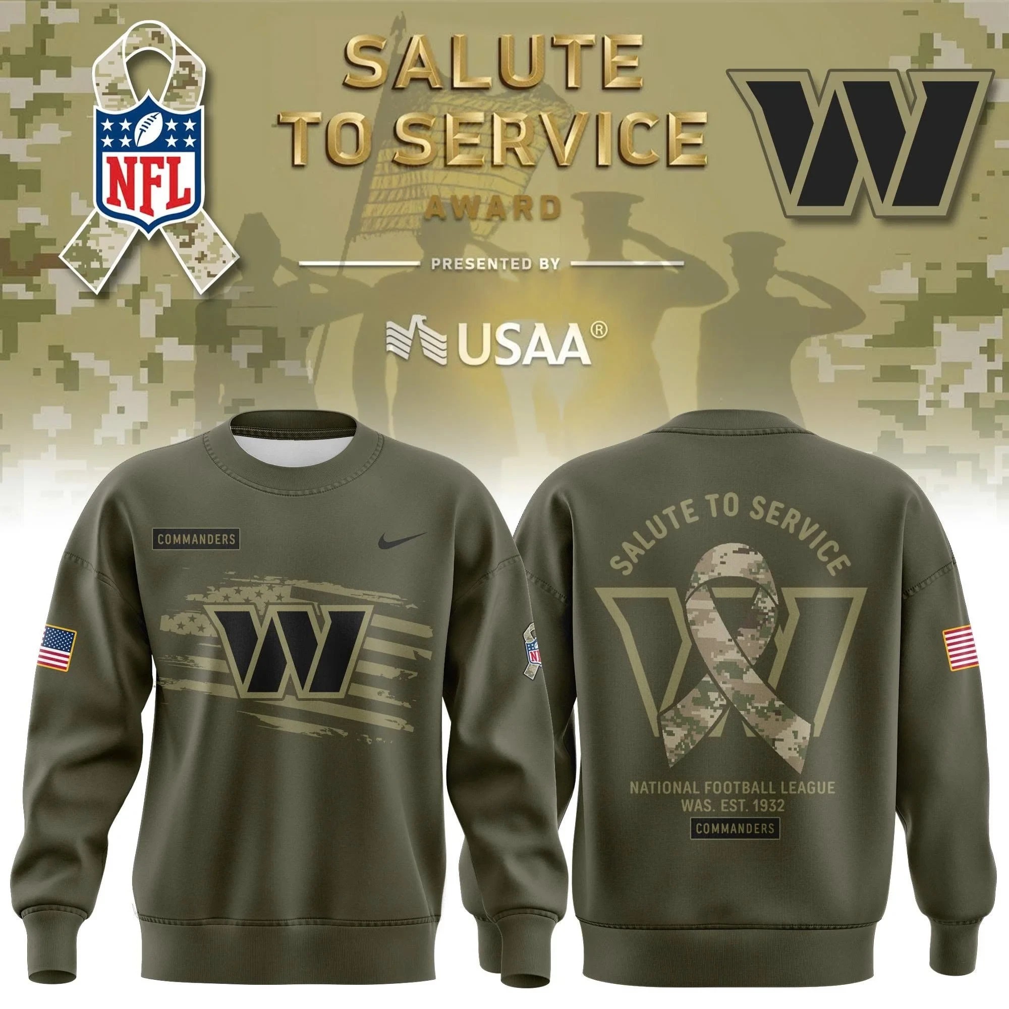 Musemora - Unisex Washington Commanders Sweatshirt - Football Fan Gear