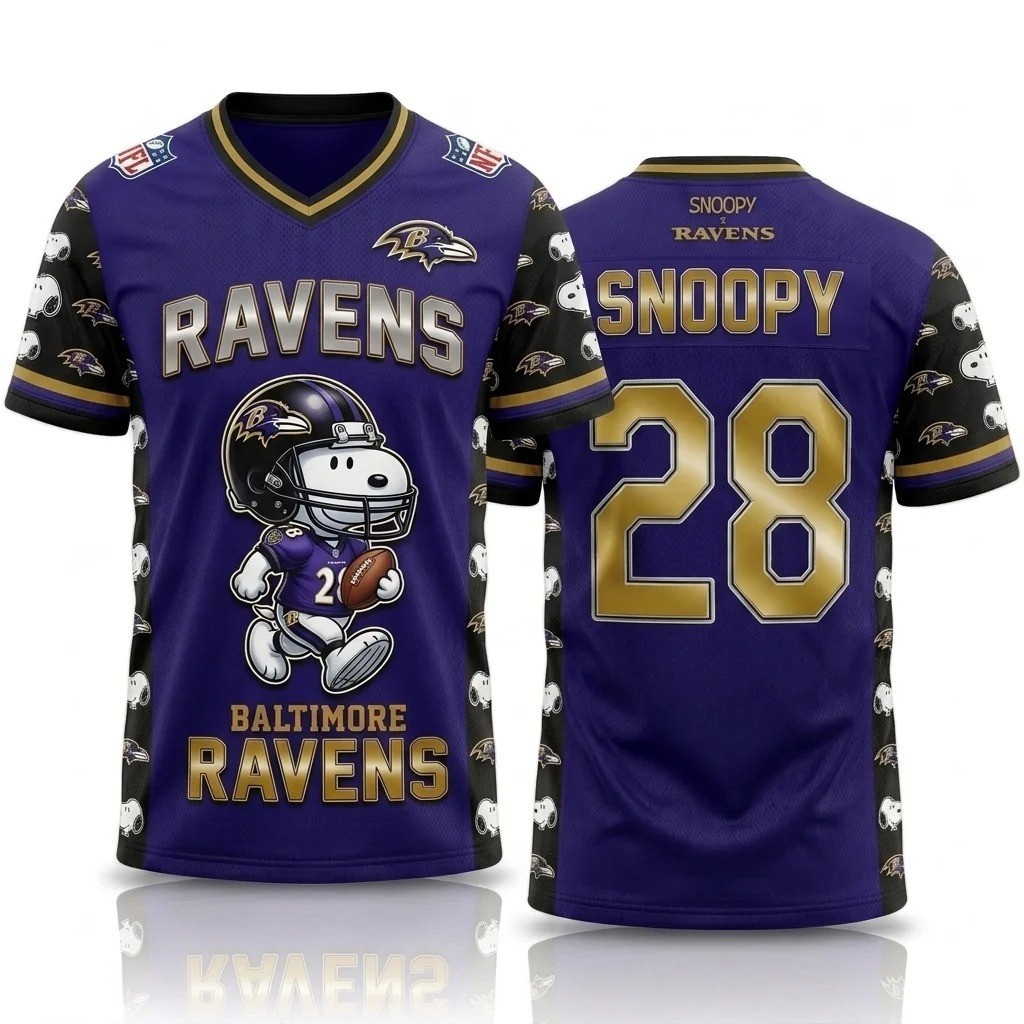 Musemora - Unisex Baltimore Ravens Jersey - Game Day Football