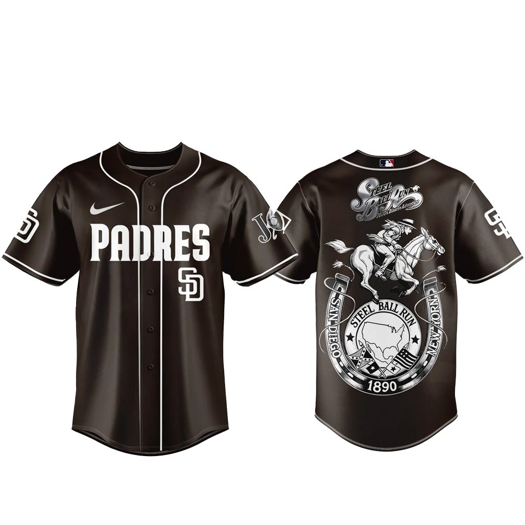 San Diego Padres x Steel Ball Run 2026 Baseball Jersey Version 1