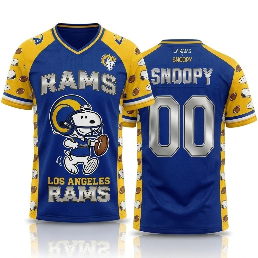 Musemora - Unisex Los Angeles Rams Jersey - Game Day Football