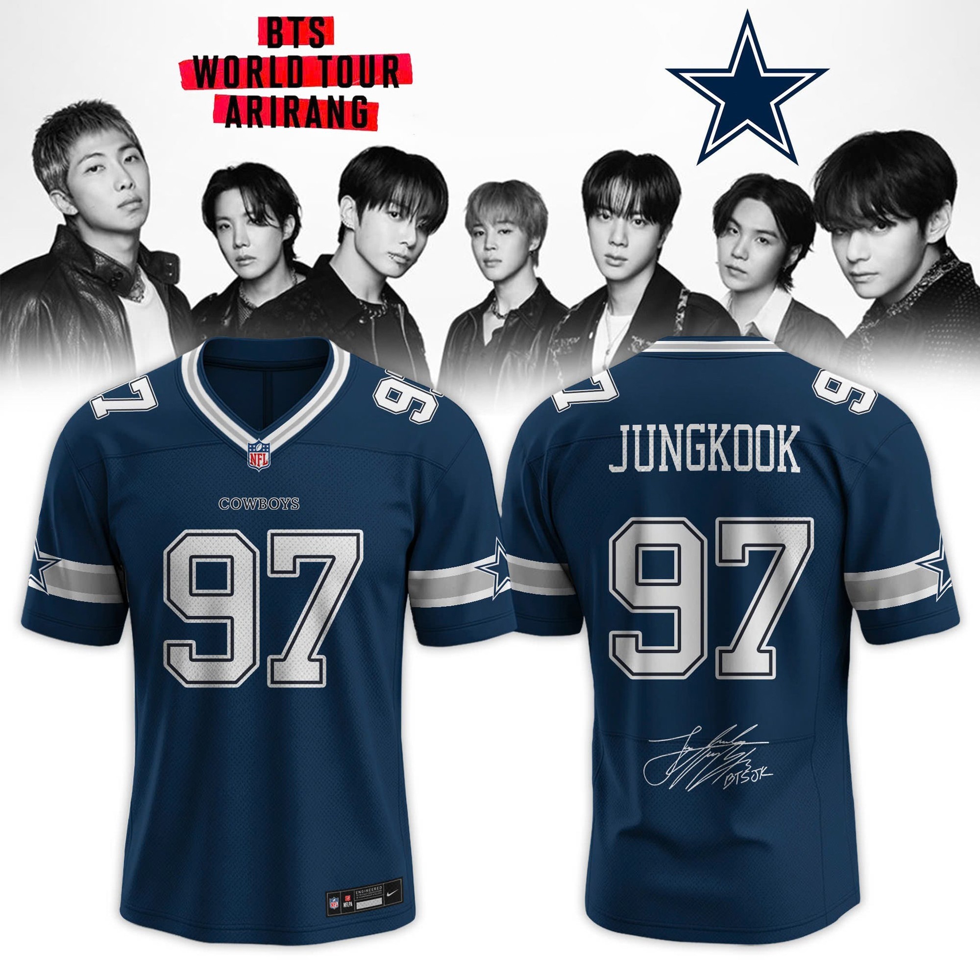 Musemora - Unisex Dallas Cowboys Jersey - Football