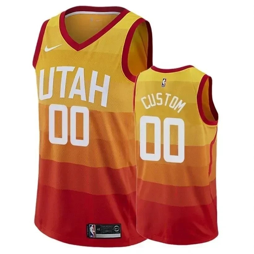 Jazz Male Custom City Gold Jersey - Multicolor Polyester Sports Jersey S-3XL