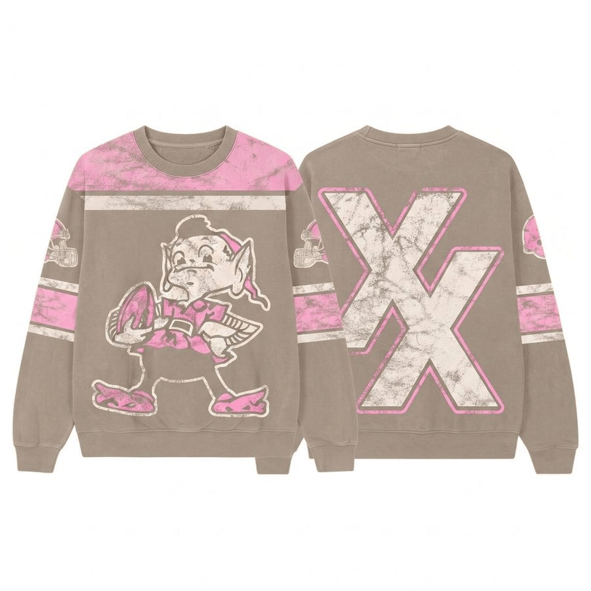 Musemora - Unisex Cleveland Browns Sweatshirt - Football Fan Gear