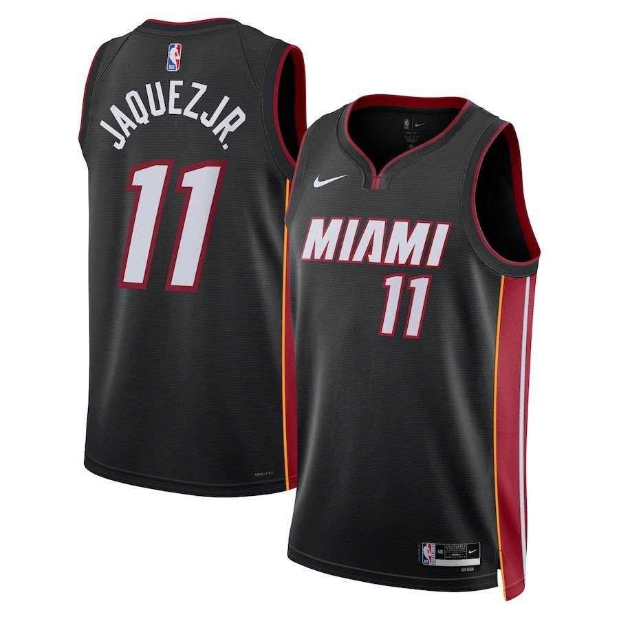 Jaime Jaquez Jr. 11 Miami Heat Unisex Swingman Jersey Icon Edition Black
