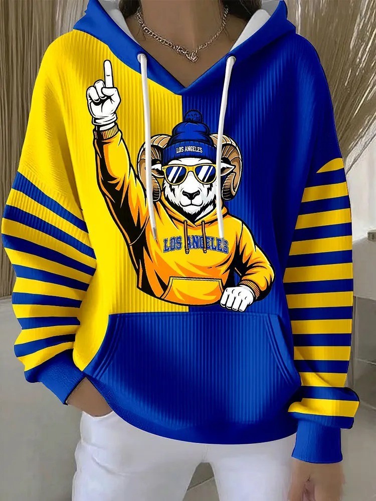 Musemora - Women's Los Angeles Rams Hoodie - Football
