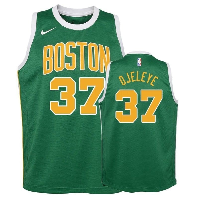 Youth Celtics Semi Ojeleye #37 2018-19 Earned Green Multicolor Jersey