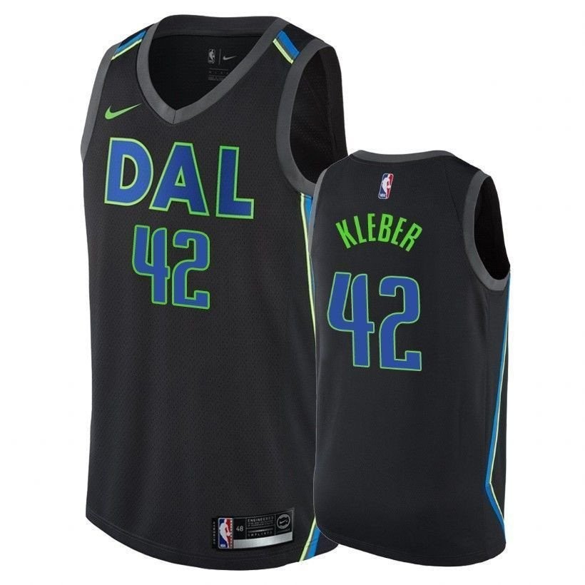 Mavericks Male Maxi Kleber 42 City Black Sports Jersey - Unisex Adult Sizes