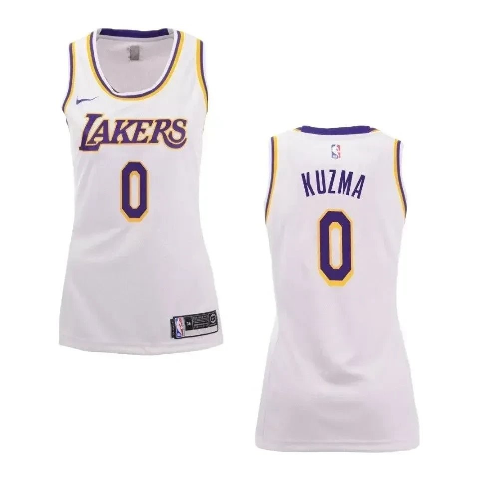 Women's Los Angeles Lakers 0 Kyle Kuzma Association Swingman Jersey - White