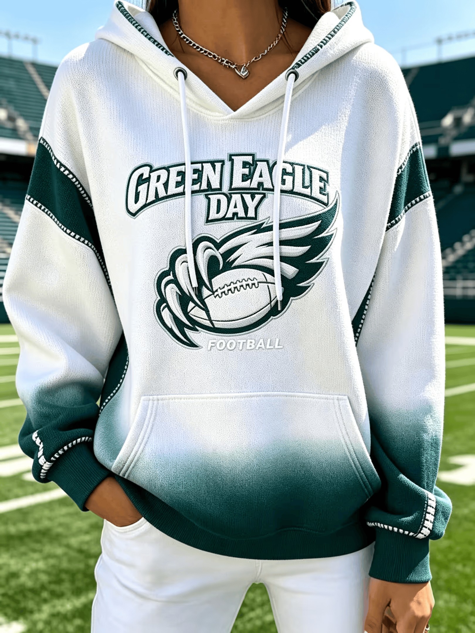 Musemora - Women's Philadelphia Eagles Hoodie - Game Day