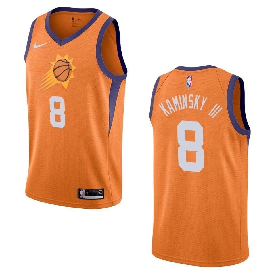 Men's Phoenix Suns 8 Frank Kaminsky Iii Statement Swingman Jersey - Orange