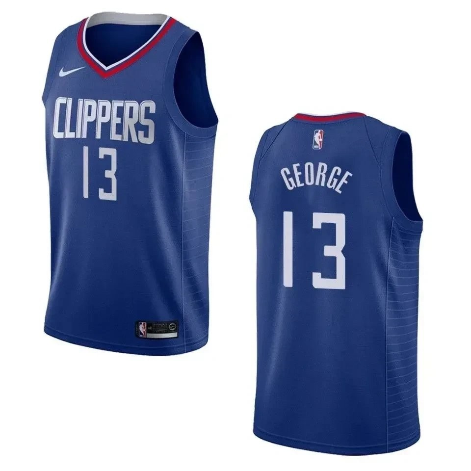 Men's Los Angeles Clippers Paul George Icon Swingman Jersey Blue - Size S-3XL