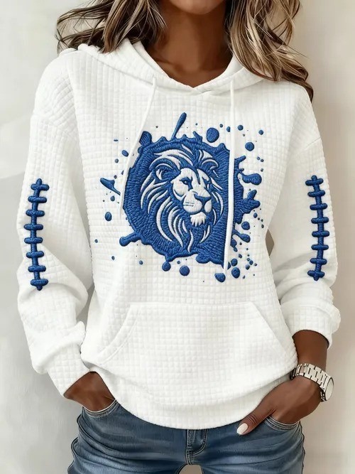 Musemora - Women's Detroit Lions Hoodie - Football