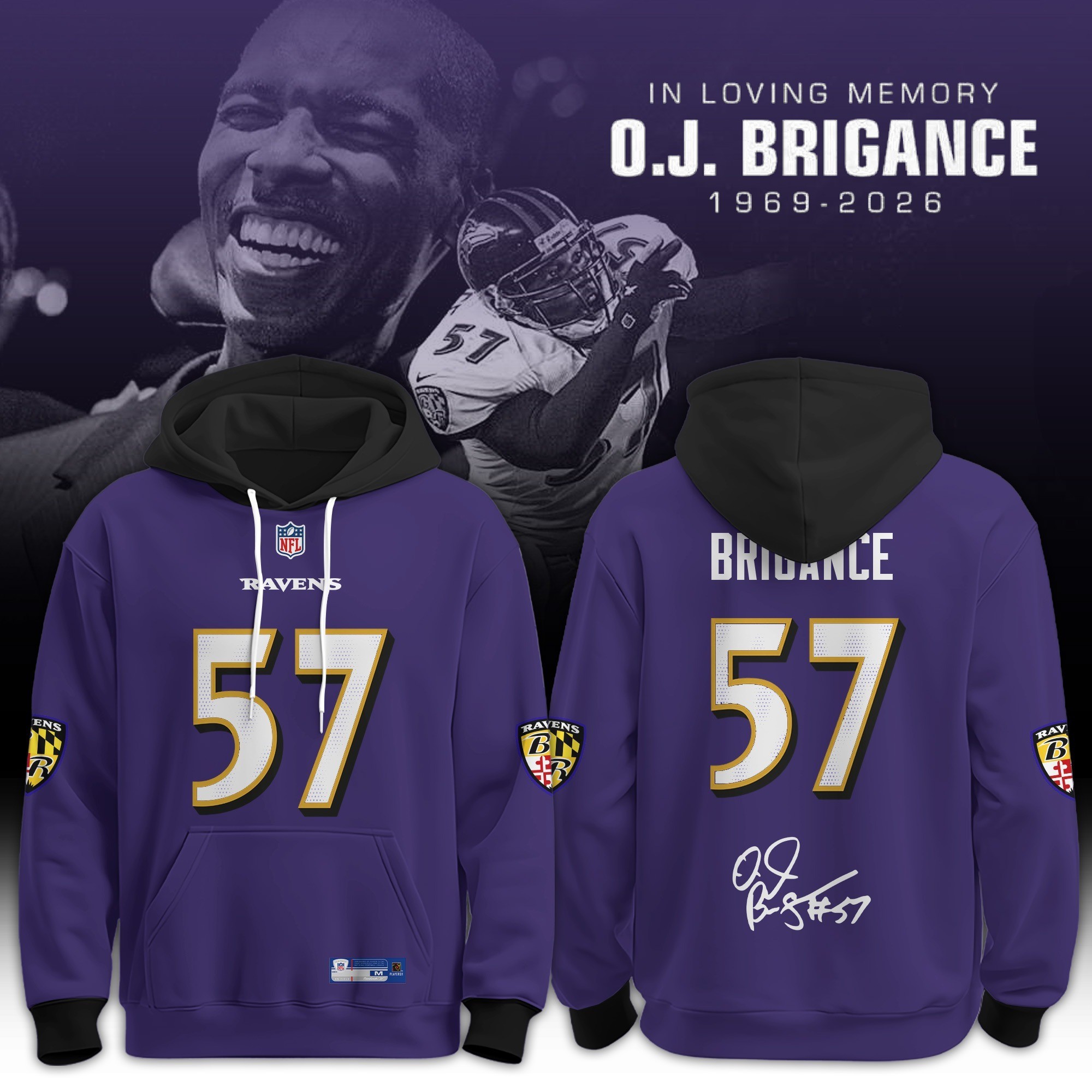 Musemora - Unisex Baltimore Ravens Hoodie - Football