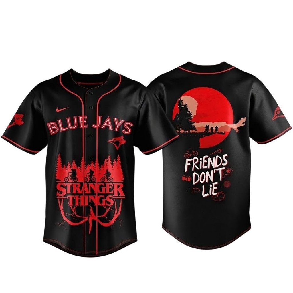 Toronto Blue Jays Stranger Things Night 2026 New Series Baseball Jersey