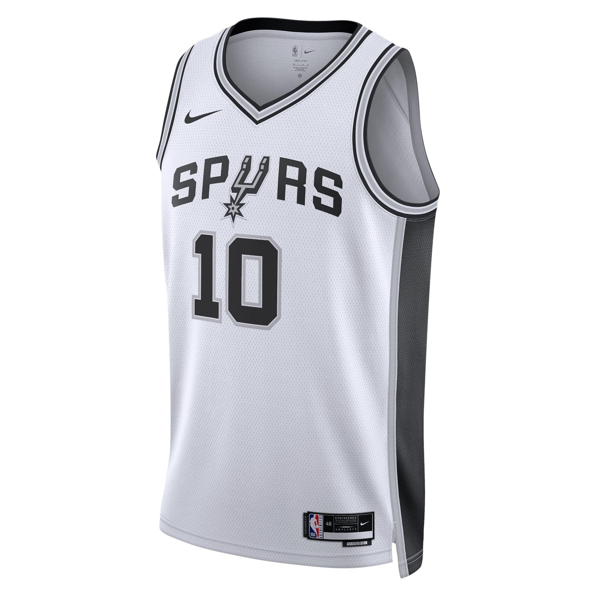 San Antonio Spurs Association Edition Swingman Jersey White Jeremy Sochan Unisex